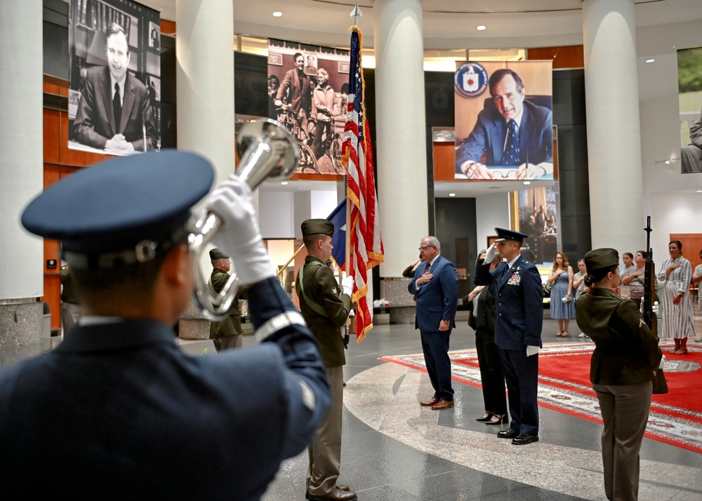 George H.W. Bush's 101st Birthday Wreath Laying Ceremony