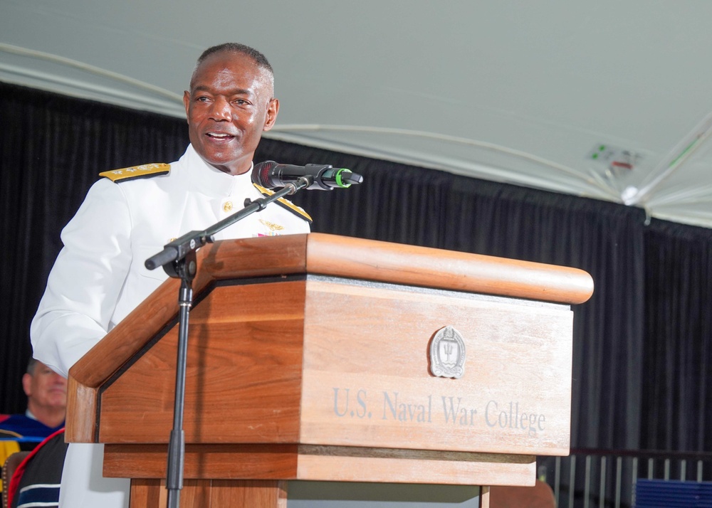 Secretary of the Navy Addresses Naval War College 2025 Graduates
