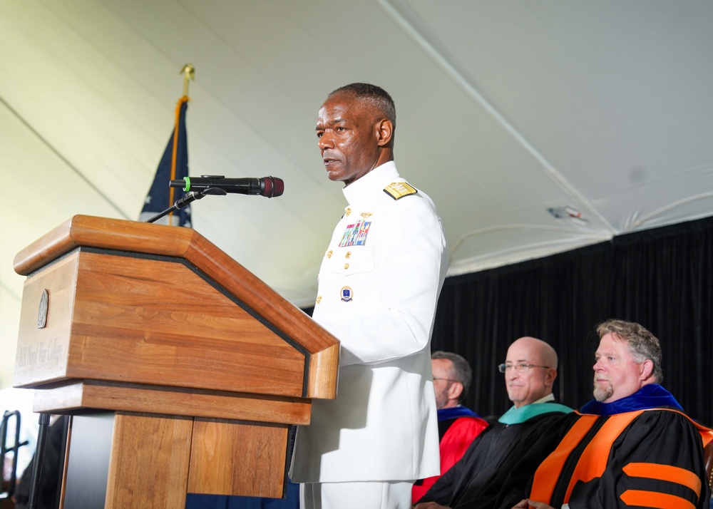Secretary of the Navy Addresses Naval War College 2025 Graduates
