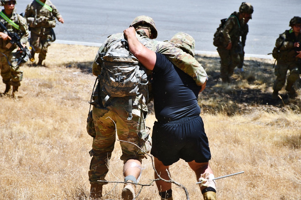 Medics engage in mass casualty exercise at Mojave Falcon 25