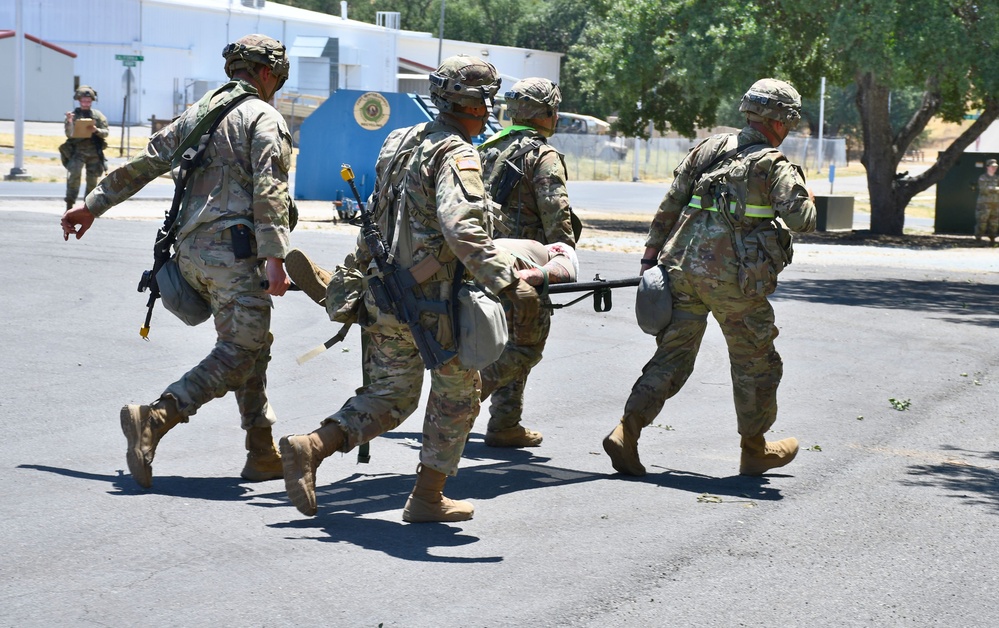 Medics engage in mass casualty exercise at Mojave Falcon 25