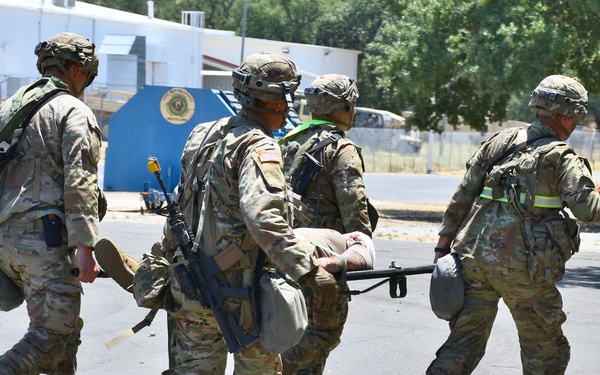 Medics engage in mass casualty exercise at Mojave Falcon 25