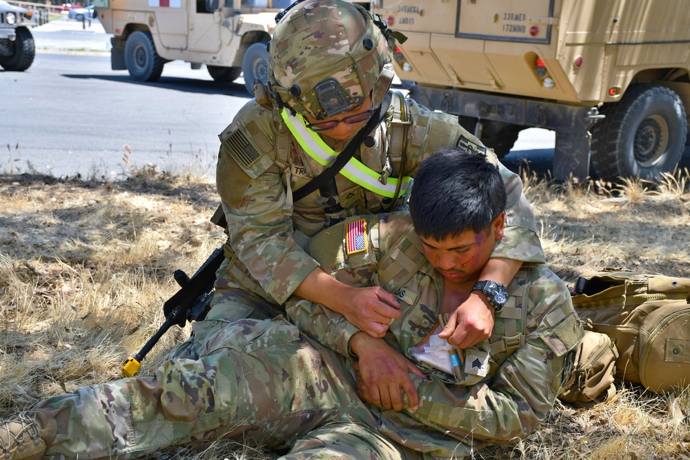 Medics engage in mass casualty exercise at Mojave Falcon 25