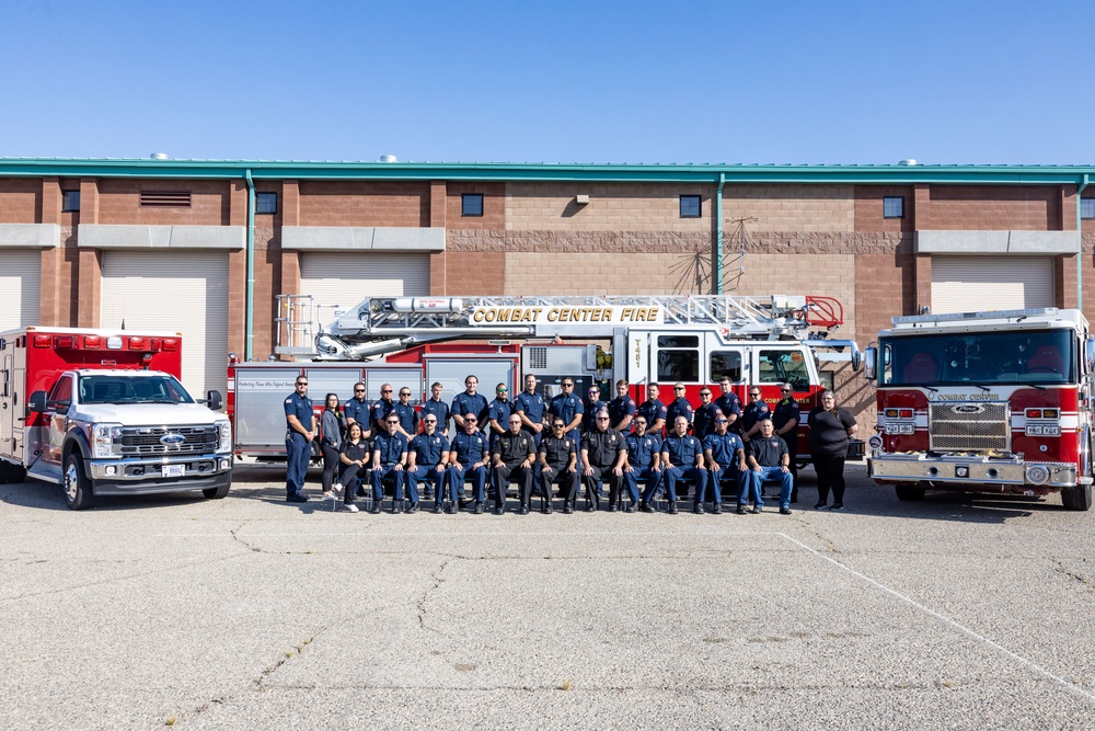 Combat Center Fire Department named 2024 Marine Corps Small Fire Department of the Year