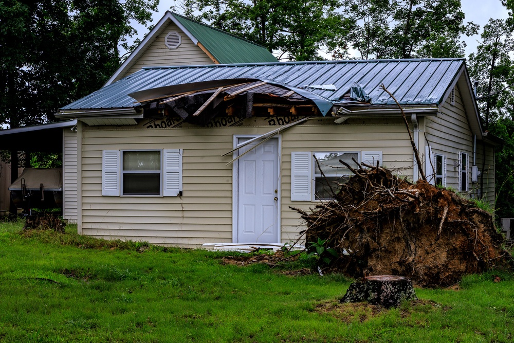 Tornado Damage in Reynolds County, Missouri