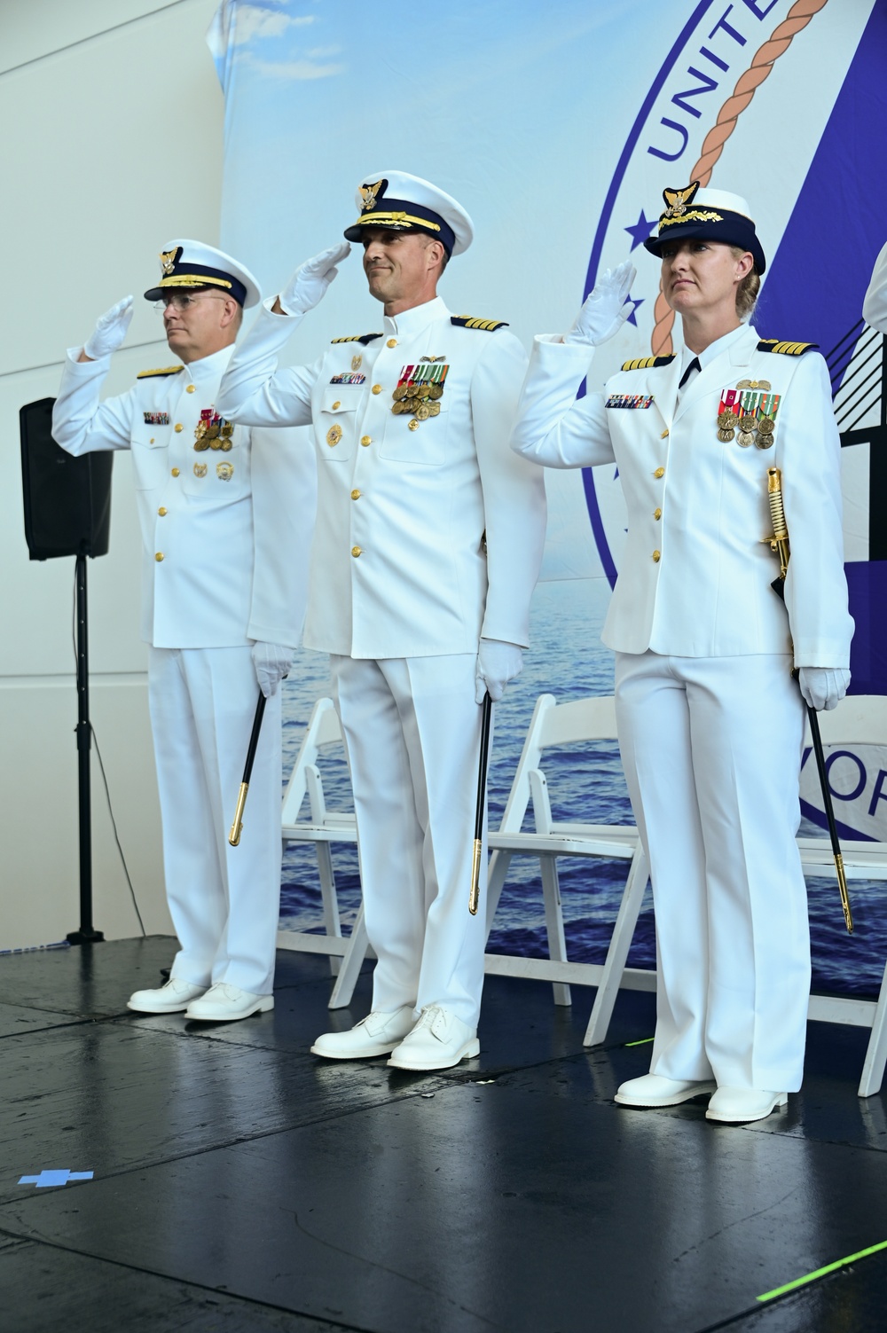 Coast Guard Sector St. Petersburg holds change of command ceremony at Port Tampa Bay