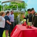 Chaplain prays over cups