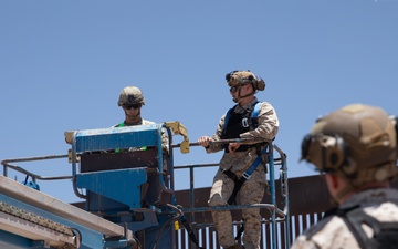 U.S. Marines Conduct Mobile Elevated Work Platform Training for U.S. Soldiers
