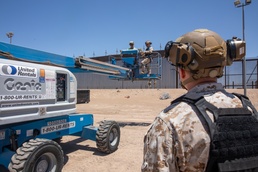 U.S. Marines Conduct Mobile Elevated Work Platform Training for U.S. Soldiers