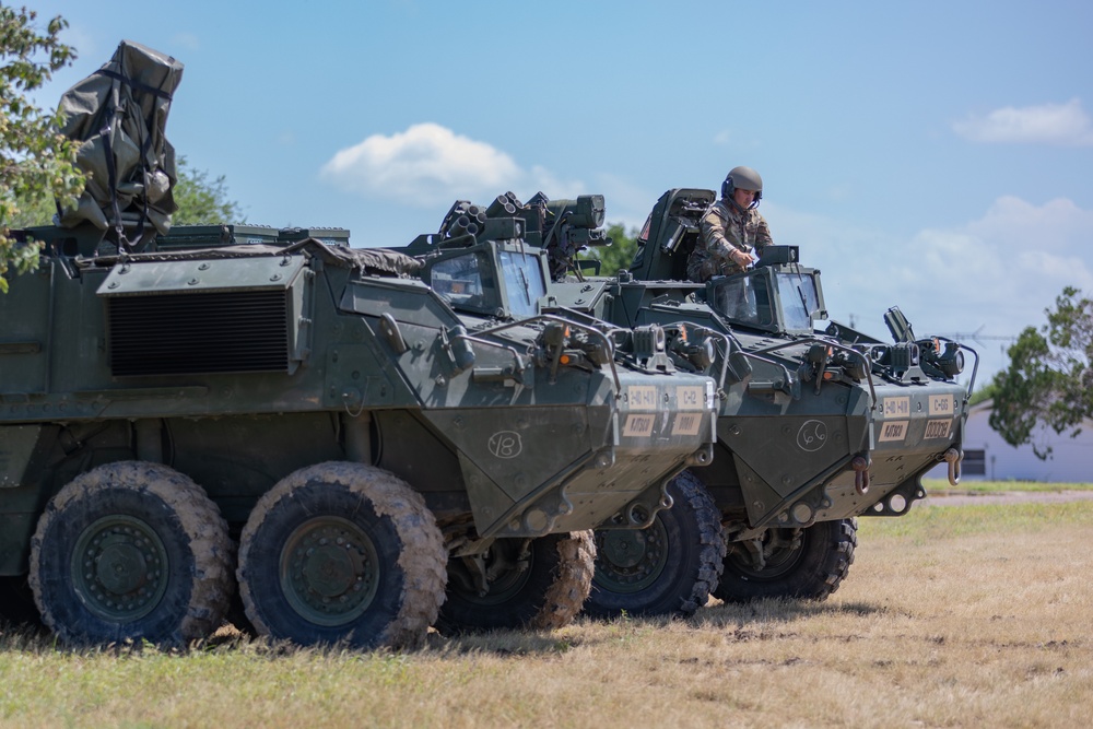 2nd Stryker Brigade Combat Team deploys to Falcon Heights to support southern border mission
