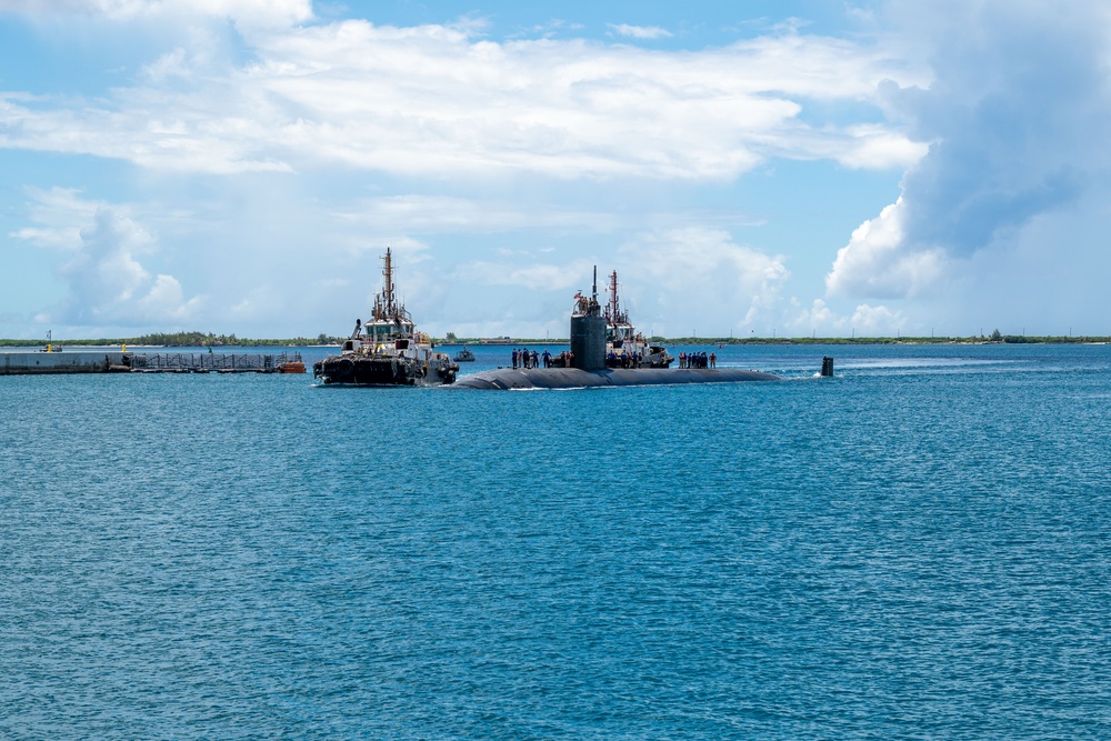 USS Annapolis (SSN 760) returns to Naval Base Guam