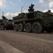 1-41 Infantry Regiment use Stryker armored vehicles to help support southern border mission