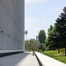 U.S. Marines, California Army National Guard stand watch at federal building