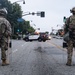 California National Guard Soldiers provide protection for federal law enforcement in federal operation
