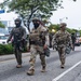 California National Guard Soldiers provide protection for federal law enforcement in federal operation