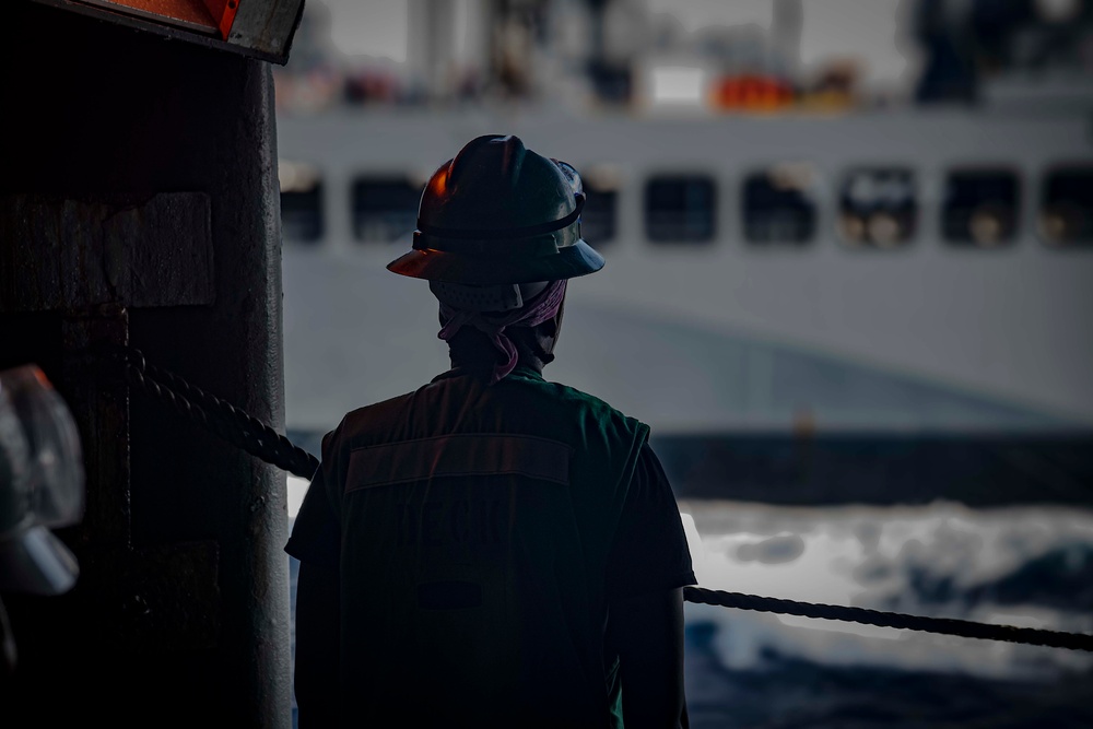 Nimitz Conducts a Replenishment-at-Sea