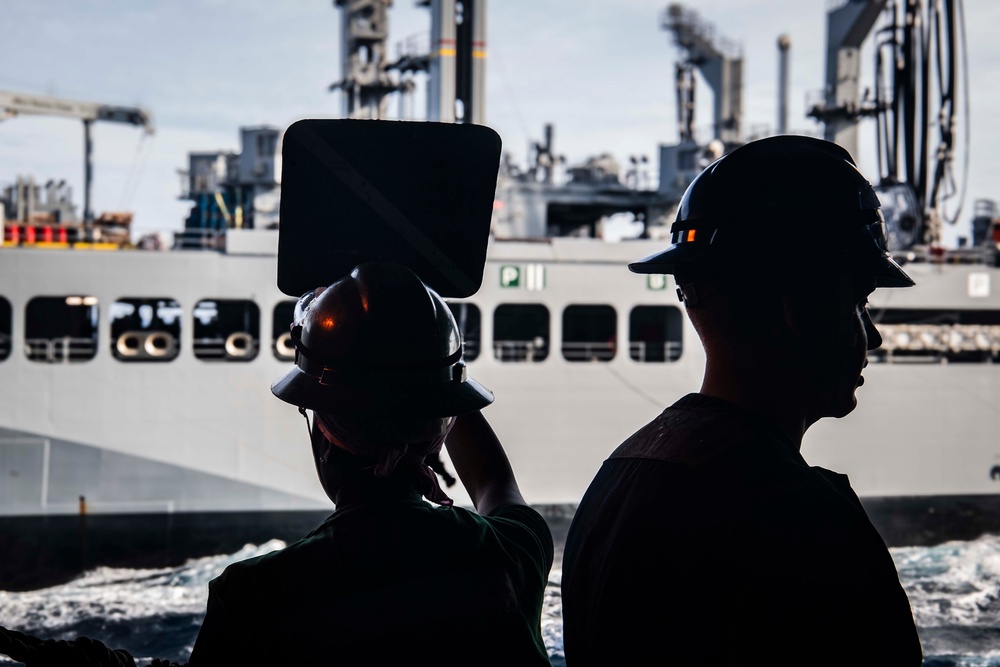 Nimitz Conducts a Replenishment-at-Sea