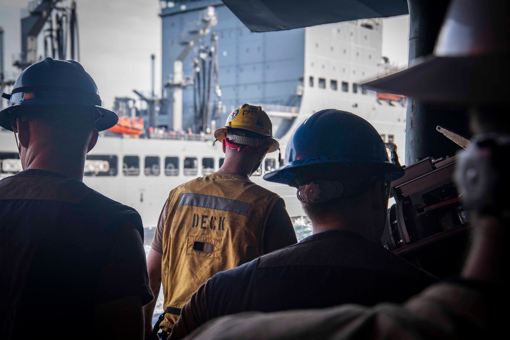 Nimitz Conducts a Replenishment-at-Sea