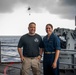 Father and Daughter Reunited Aboard the USS Nimitz