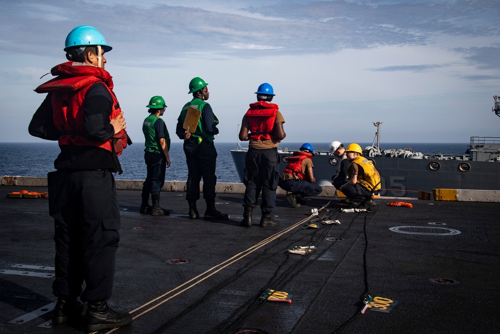 Nimitz Conducts a Replenishment-at-Sea
