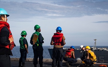 Nimitz Conducts a Replenishment-at-Sea