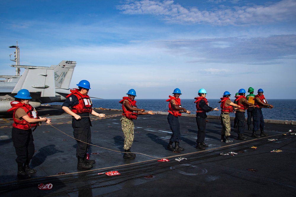 Nimitz Conducts a Replenishment-at-Sea