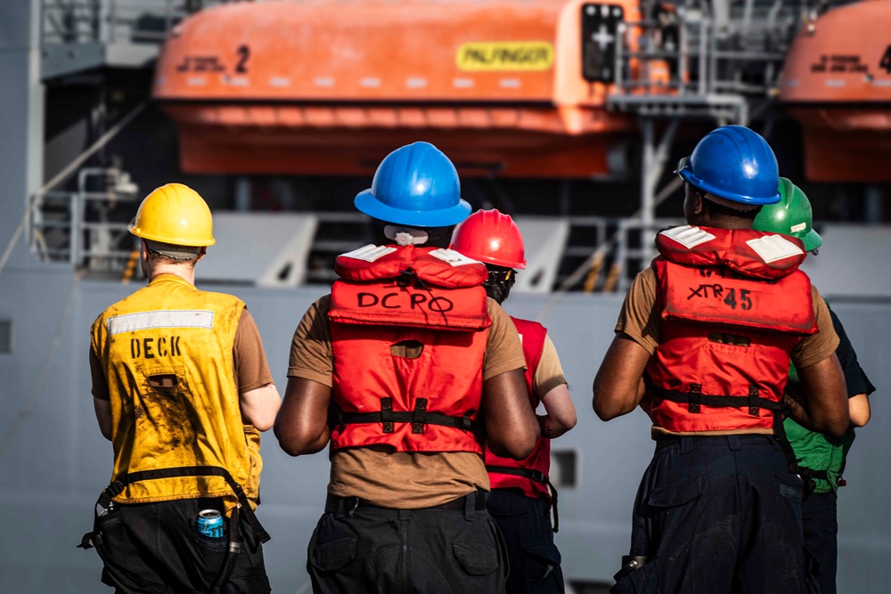Nimitz Conducts a Replenishment-at-Sea