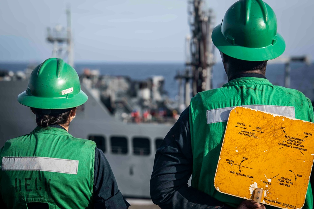 Nimitz Conducts a Replenishment-at-Sea