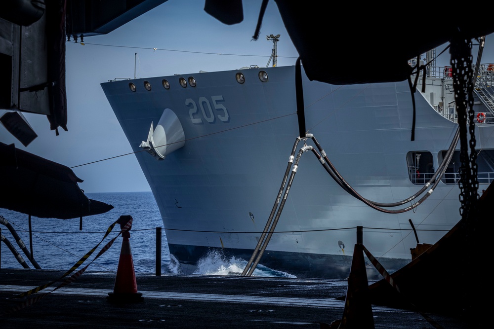 Nimitz Conducts a Replenishment-at-Sea