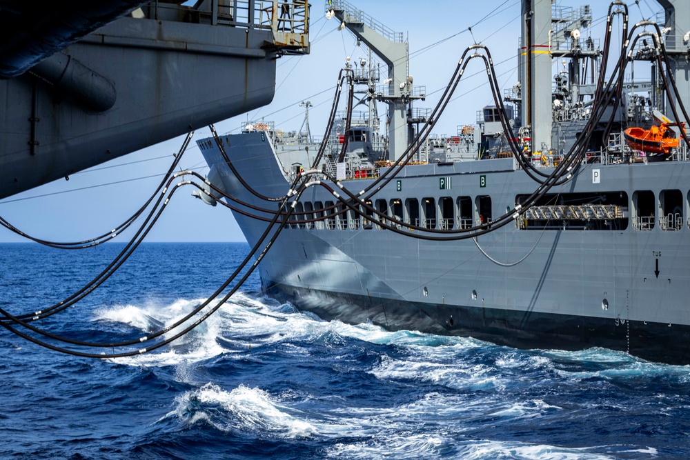 Nimitz Conducts a Replenishment-at-Sea