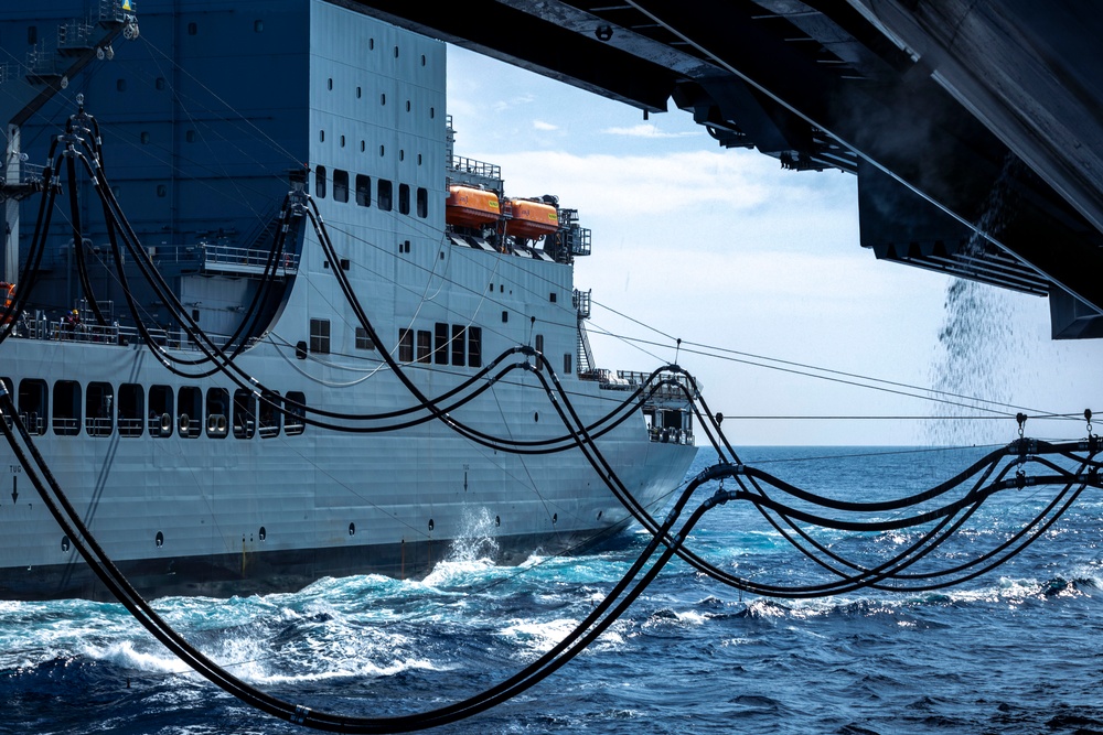 Nimitz Conducts a Replenishment-at-Sea