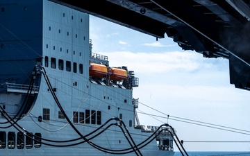 Nimitz Conducts a Replenishment-at-Sea