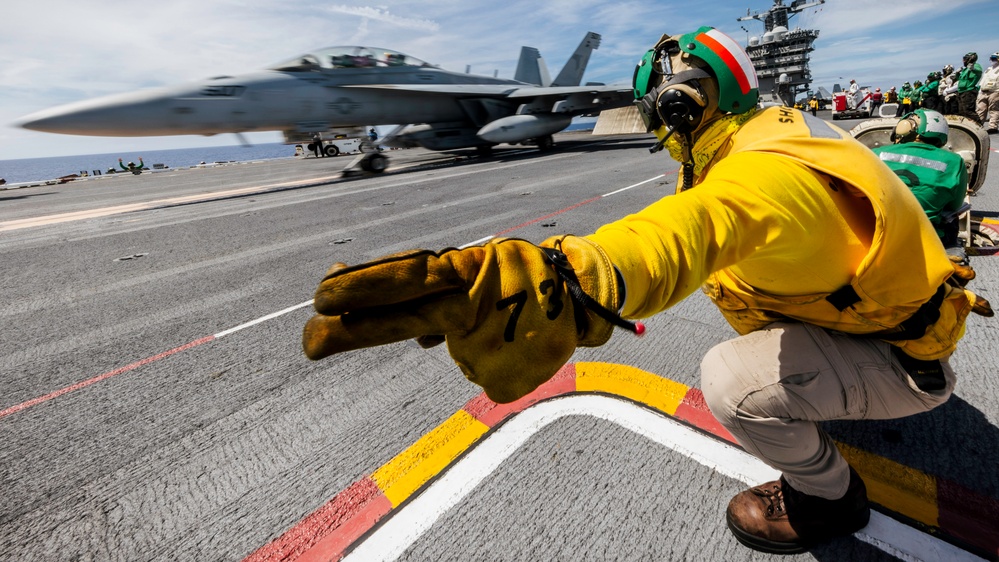 George Washington Conducts Flight Operations