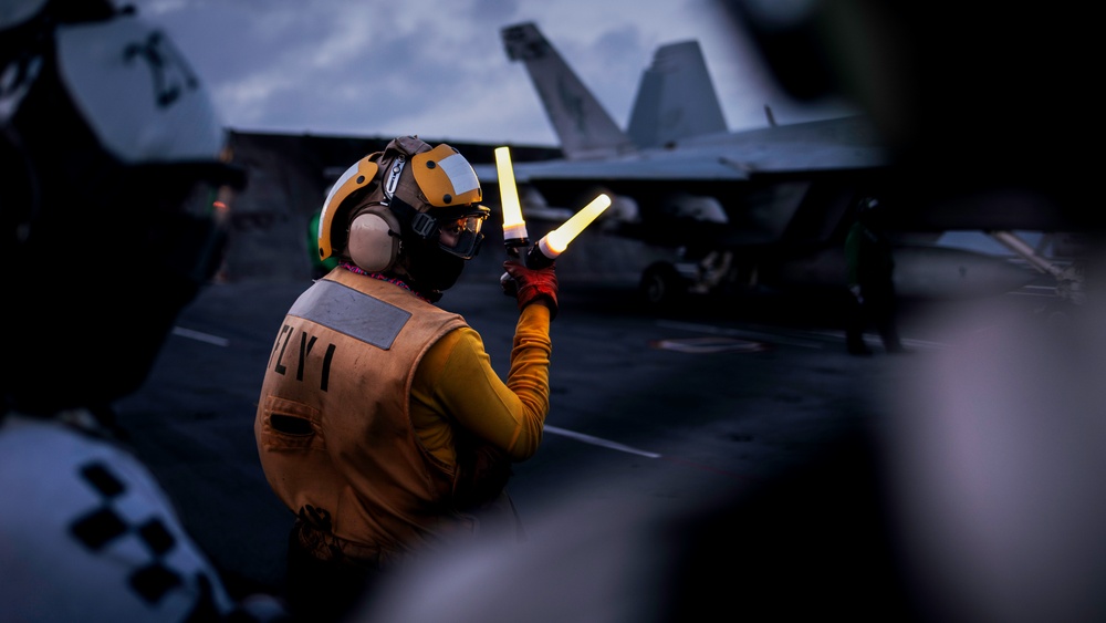 George Washington Conducts Flight Operations