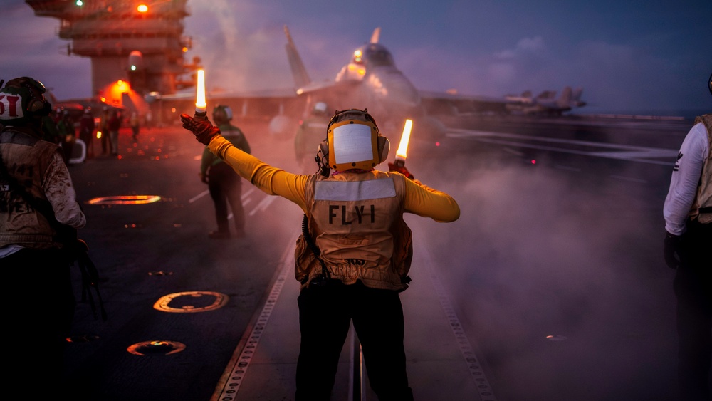 George Washington Conducts Flight Operations