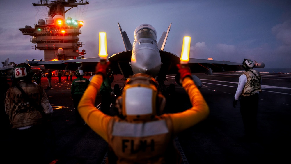 George Washington Conducts Flight Operations
