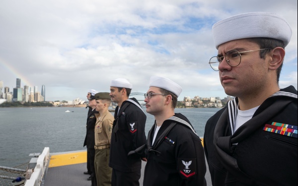 USS America Arrives in Sydney