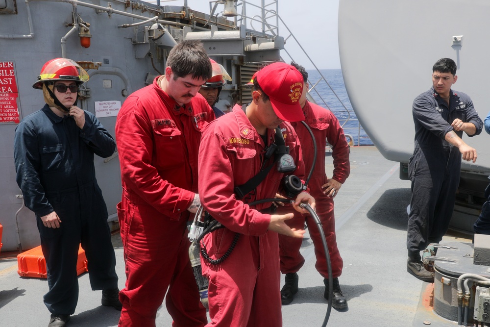 USS Princeton conducts operations in the U.S. Central Command area of responsibility as part of the Carl Vinson Carrier Strike Group