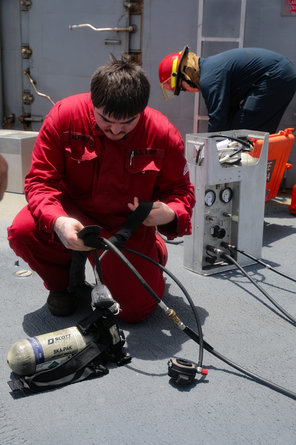 USS Princeton conducts operations in the U.S. Central Command area of responsibility as part of the Carl Vinson Carrier Strike Group