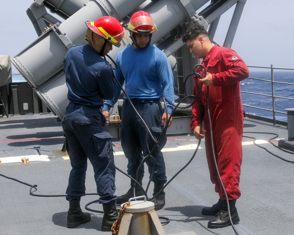 USS Princeton conducts operations in the U.S. Central Command area of responsibility as part of the Carl Vinson Carrier Strike Group