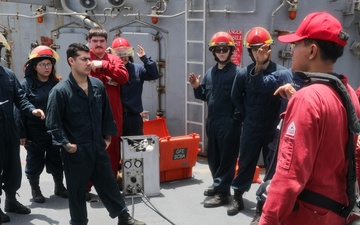 USS Princeton conducts operations in the U.S. Central Command area of responsibility as part of the Carl Vinson Carrier Strike Group