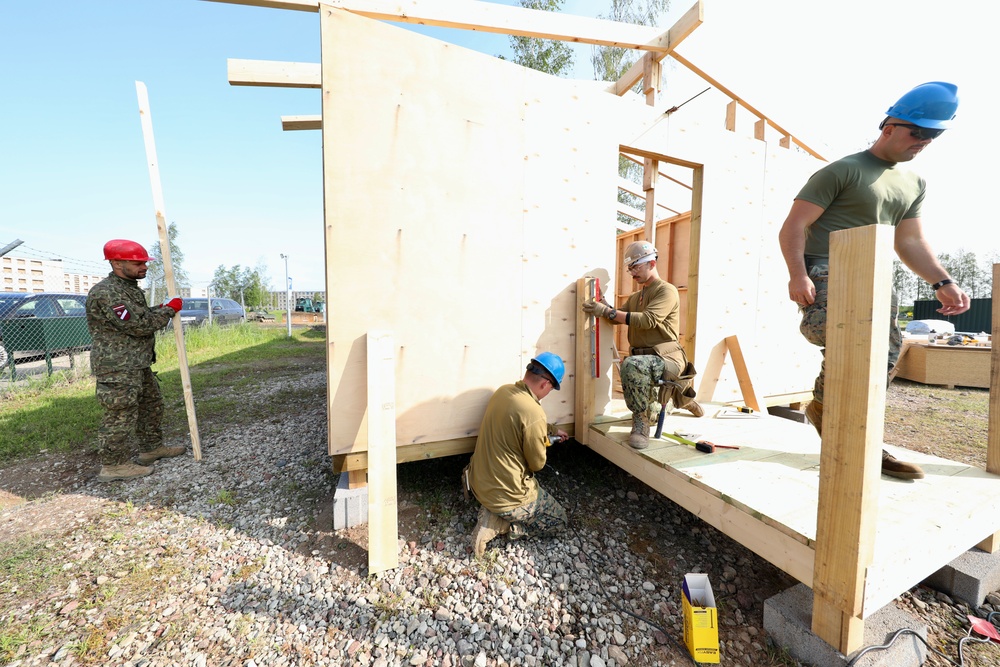 U.S. and Latvian Forces Expand Camp Capability in Skrunda - BALTOPS25