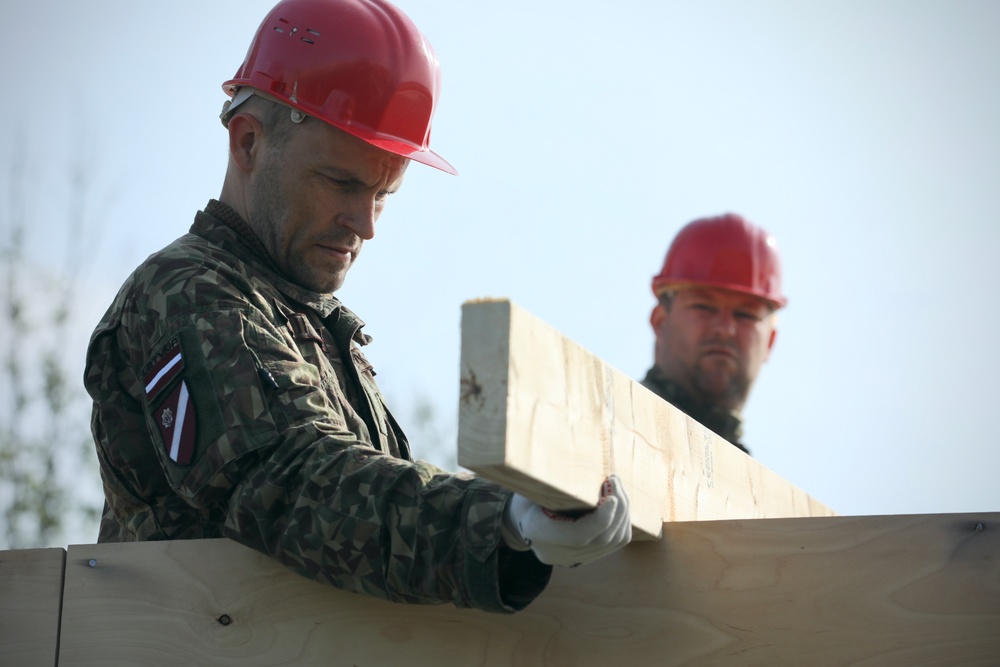U.S. and Latvian Forces Expand Camp Capability in Skrunda - BALTOPS25