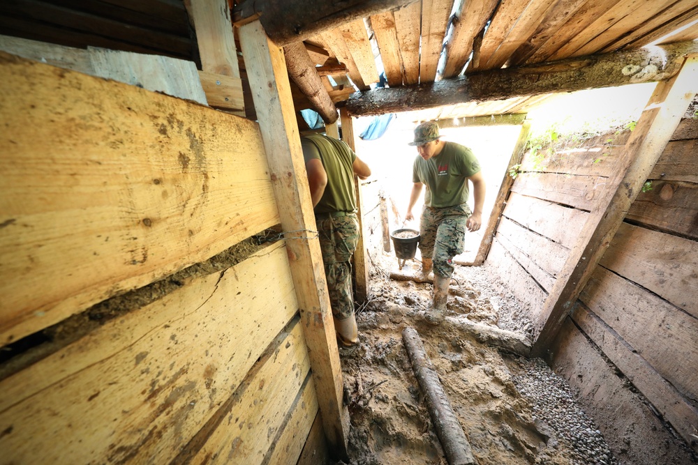 Seabees and Marines Reinforce Trench Systems - BALTOPS 25