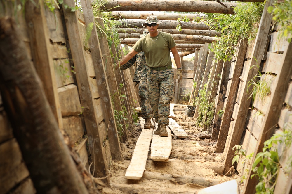 Seabees and Marines Reinforce Trench Systems - BALTOPS 25
