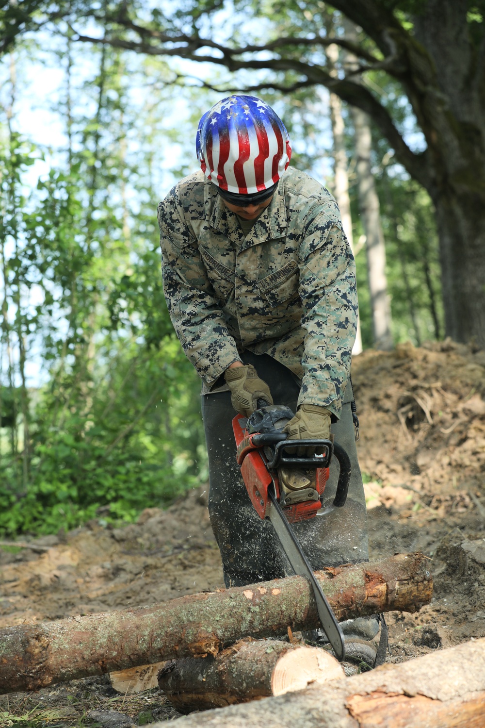 Seabees and Marines Reinforce Trench Systems - BALTOPS 25