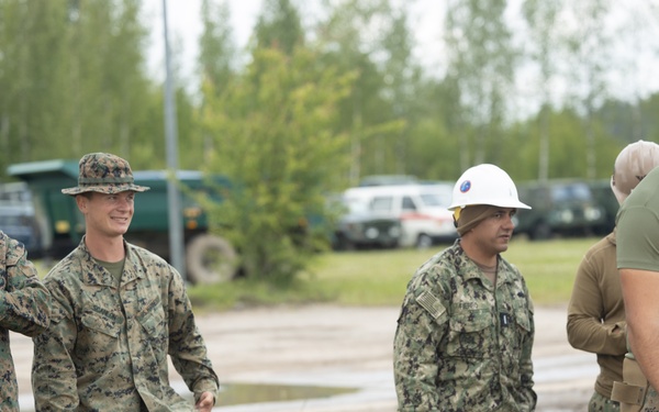 BALTOPS 25 training area construction visit