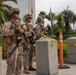 U.S. Marines Stand Guard at Wilshire Federal Building