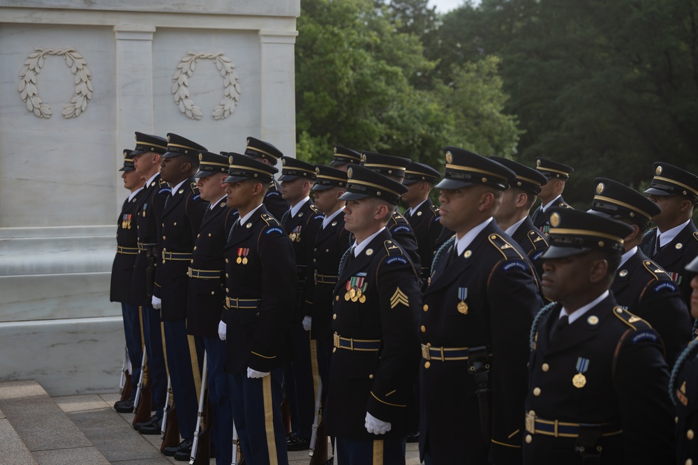 Wreath Laying in honor of Army's 250th Birthday