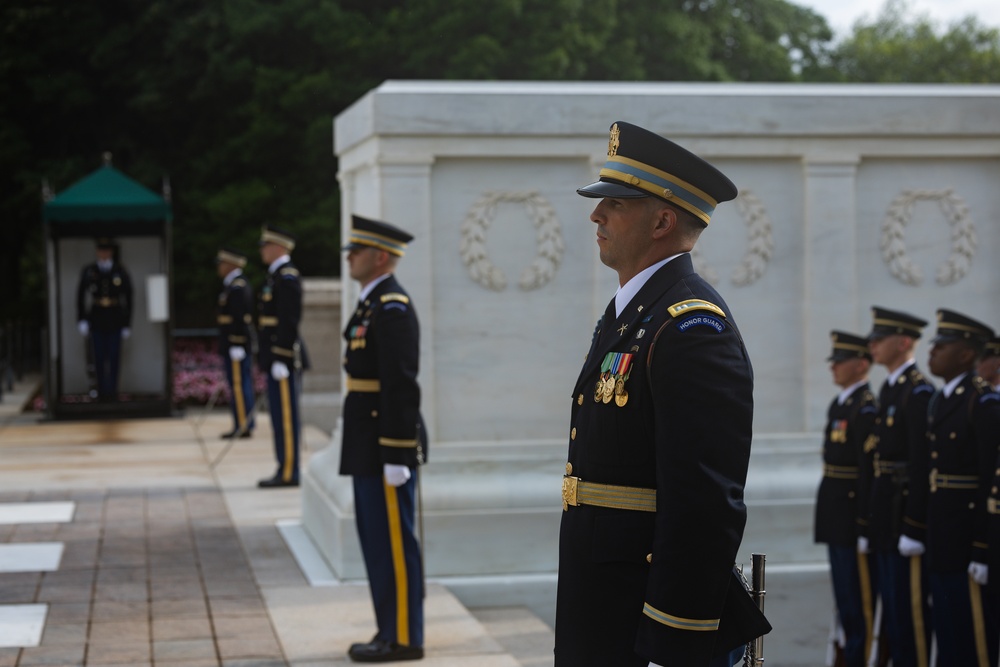 Wreath Laying in honor of Army's 250th Birthday